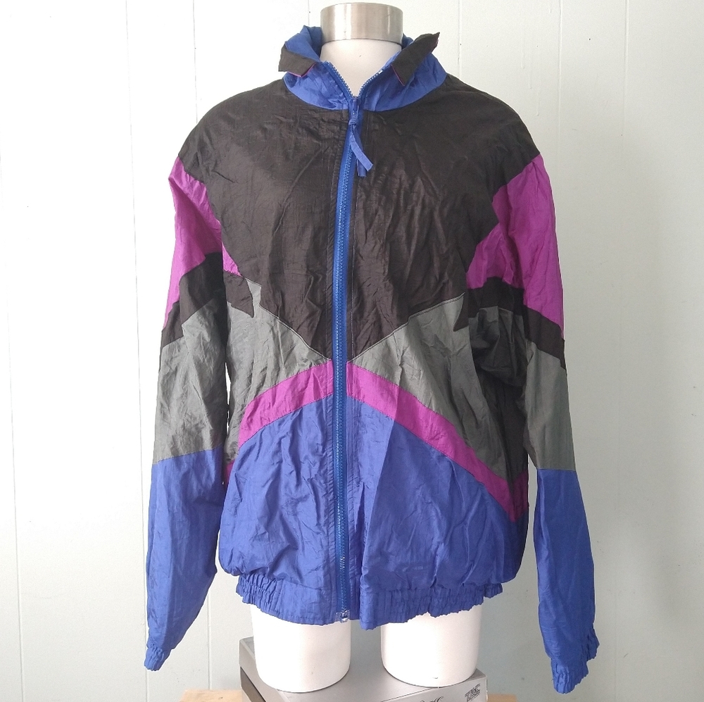 Retro Windbreaker Funky 90s Throwback - image 2